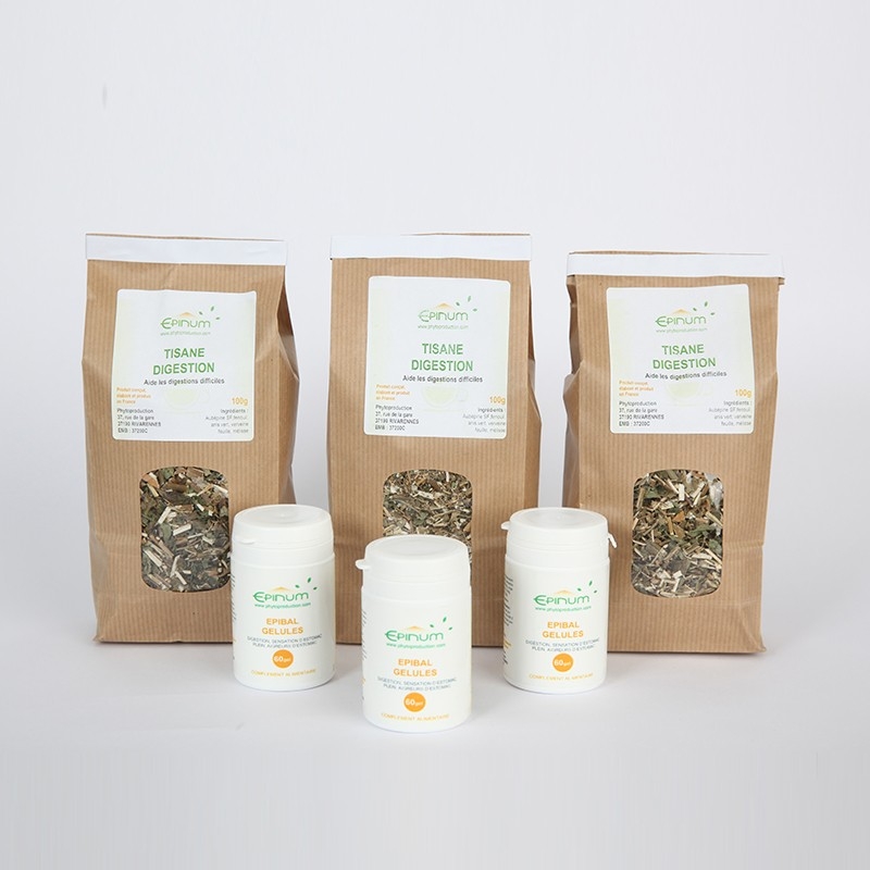Tisane digestive et gélules Epibal Tisane digestive et gélules Epibal